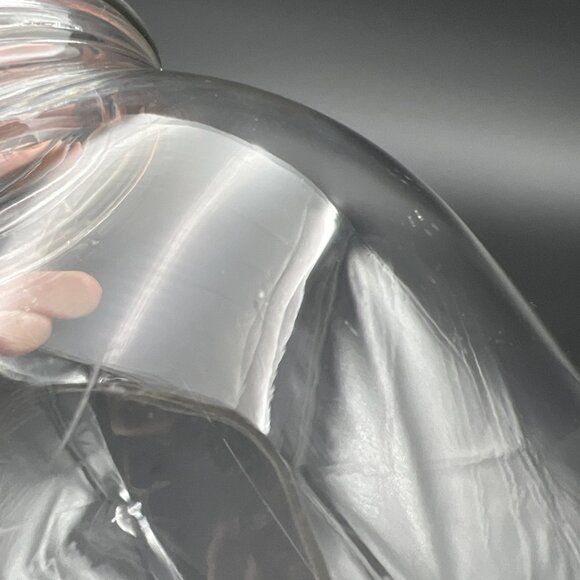 VTG Triomphe Glass COOKIES 3L Cookie Jar Canister Wire Bail MCM Retro - Picture 15 of 16